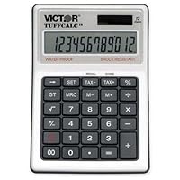 Victor 99901 Tuffcalc Calculator - 12 Character[s] - Lcd - 1.8 X 4.6 X 6.5 - White (VCT99901) WLM