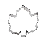 Maple leaf shape stainless steel biscuit mold mousse cake pastry steamed bread fruit and vegetable salad tool (115x110mm)