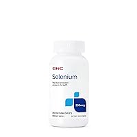 GNC Selenium 200mcg, 200 Tablets, Helps Build Antioxidant Enzymes