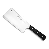 Arcos Cleaver Knife 7 Inch Nitrum Stainless Steel and 180 mm blade. Professional Knife for Boning. 545 gr. Ergonomic Polyoxymethylene POM Handle. Series Universal. Color Black