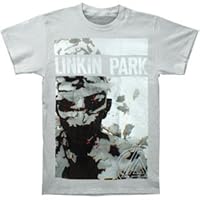 Linkin Park Men's Living Things Cover Grey Slim Fit T-Shirt Small Grey