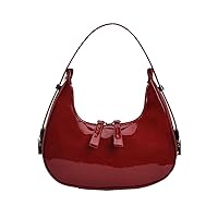JYG Crescent Shoulder Bag for Women Retro Hobo Handbags Top Handle Bags Fashion Ladies Clutch Purses