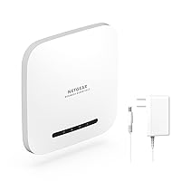 NETGEAR Wireless Access Point (WAX220PA) - WiFi 6 Dual-Band AX4200 Speed 1 x 1G Ethernet PoE+ Port Up to 256 Devices 802.11ax WPA3 Security MU-MIMO with Power Adapter