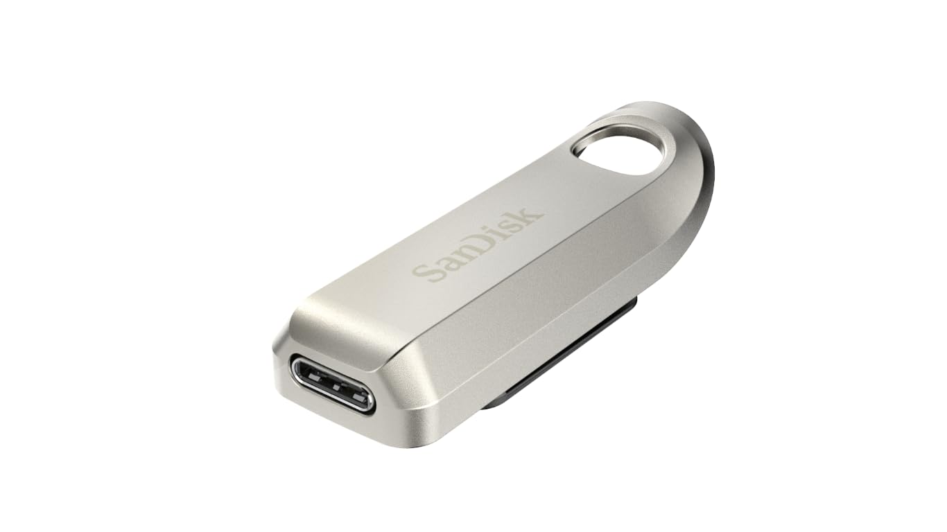 SanDisk 256GB Ultra Luxe USB Type-C Flash Drive - Up to 400MB/s, USB 3.2 Gen 1, Premium Metal Design - SDCZ75-256G-G46