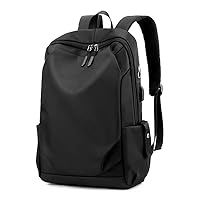 Factory Wholesale Durable Leisure Backpack Custom Waterproof Nylon Business Laptop Backpack, Black, L