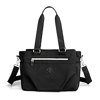 Triple Compartment Tote Shoulder Bag Nylon Crossbody Purse For Women Lightweight Purses and Handbags