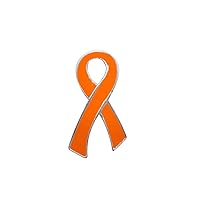 Multiple Sclerosis Awareness Orange Ribbon Pin in a Bag