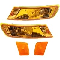 Evan Fischer Turn Signal Light Kit Compatible With 2005-2007 Jeep Liberty, Front Driver and Passenger Side With bulbs CH2521143 CH2520143 CH2550123