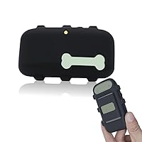 Silicone Holder Compatible for Tractive XL GPS Dog Tracker,Rubber Accessories Cover Finder Anti-Scratch,Secure Sturdy Case with Strap for Pet Cat Collar (Black)