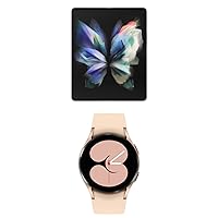 SAMSUNG Galaxy Z Fold 3 5G Factory Unlocked Galaxy Watch 4 40mm Smartwatch