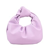 Women's Dumpling Bun Fold Knot Design Cloud Bag Handbag
