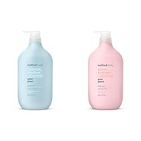 Method Body Wash, Wind Down, Paraben and Phthalate Free, 28 FL Oz (Pack of 1) & Body Wash, Pure Peace, Paraben and Phthalate Free, 28 oz (Pack of 1)