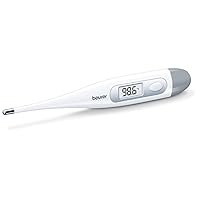 Beurer Ft09 Clinical Thermometer, White, Thermometer for Adults, Oral Thermometer for Fever