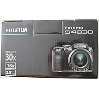 Fujifilm - FinePix S4830 16.0-Megapixel Digital Camera - Black (Bundle)