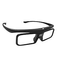 3D DLP Link Shutter Eyeglasses Lightweight Eyewear USB Rechargeable Eyewear for All DLP Projector Home Cinemas Projector Shutter Eyewear