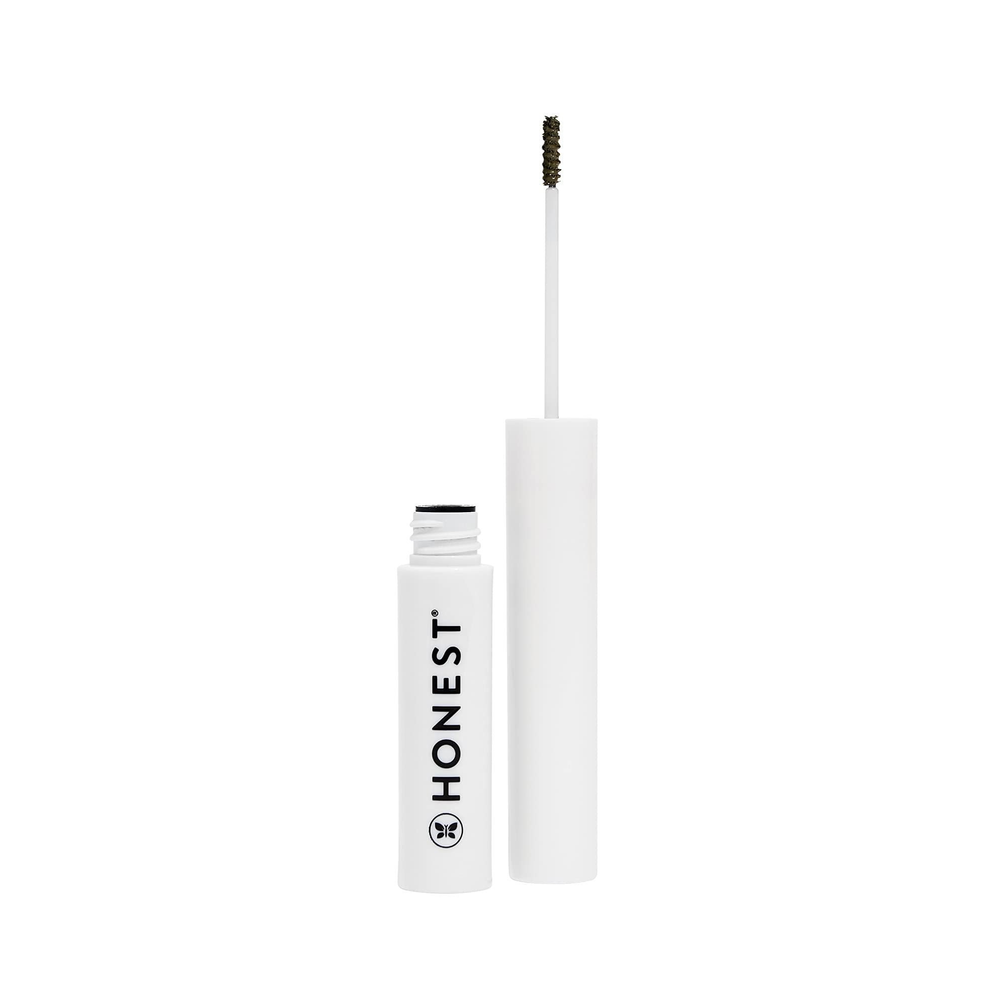 Honest Beauty Healthy Brow Gel, Taupe with Castor Oil | Plant Derived Proteins | Fuller + Healthy-Looking Brows | EWG Certified & Vegan | 0.05 Fl Oz