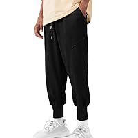 Unisex Mens Loose Tapered Pants for Gym Training Workout