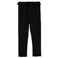 Girls' Stretch Straight Pants with Sash