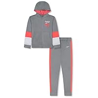 Reebok boys 2-piece Tracksuit Clothing Set - Zip-up Hoodie Sweatshirt + Comfy Jogger Sweatpants