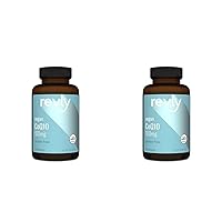 Amazon Brand - Revly Vegan CoQ10 100 mg - Normal Energy Production, Supports Cardiovascular Health, 2 Month Supply (60 Capsules) (Pack of 2)