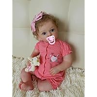 Angelbaby Reborn Realistic Baby Girl Dolls 24inch Pretty Silicone Real Toddler Dolls Life Life Soft Cloth Body Newborn Bebe Reborn Child with Blue Eyes for Girls