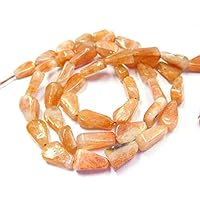 Brown Sunstone Natural Gemstone 6-8 Mm Plain Pears Briolette Beads 13