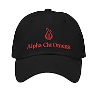 Alpha Chi Omega Sorority Classic Dad Hat - Premium Chino Cotton Twill Cap