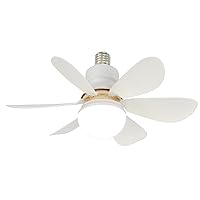 E27 Ceiling Fan Light AC86-265V 110V 220V Chandelier Fan for Indoor Office 30W LED Lamp Detachable Fan Blades