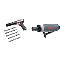 Ingersoll Rand 135MAXK Air Hammer Kit with 5-peice Chisel Set and Ingersoll Rand 5108MAX Air Grinder