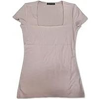 INC Womens Pink Short Sleeve Square Neck Top Size M
