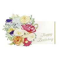 Greeting Life Birthday Pop Up Card Flower Mix LY-32