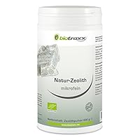 Zeolite Powder Cleanse Detox Clinoptilolite 95% Pure Natural- microfine quality 600gr (21.6 OZ) by Biotraxx