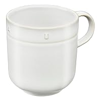 Staub Boussole Line Ceramic Bowl 40501-517 (Amazon.co.jp Exclusive) Staub Mug, Off-White, 4.7 inches (12 cm), 16.9 fl oz (500 ml), Made in Portugal, Ceramic Bowl, Salad, Soup, Pottery, Microwave Safe