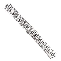 Stainless Steel Watchband for Titoni 83930 83950sy-271 Watch Strap Wrist Bracelet Deployment Clasp Logo (Color : Silver, Size : 8mm)