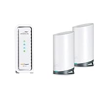 ARRIS Surfboard SB6183 DOCSIS 3.0 Cable Modem (400 Mbps Max Internet Speed) & WC4S AC3800 WiFi 5 Mesh Tri-Band Router System Bundle (WiFi Coverage up to 5,500 sq ft) | Mesh with Your Cable Internet
