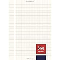 Seyes French Ruled Notebook - Journal - A4 - Creme Paper: To Write In - 8mm Lining Handwriting Paper | 110 Pages | Perfect Binding | Durable Softcover