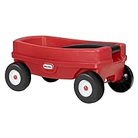 Little Tikes Lil' Wagon – Red And Black, Indoor and Outdoor Play, Easy Assembly, Made Of Tough Plastic Inside and Out, Handle Folds For Easy Storage | Kids 18
