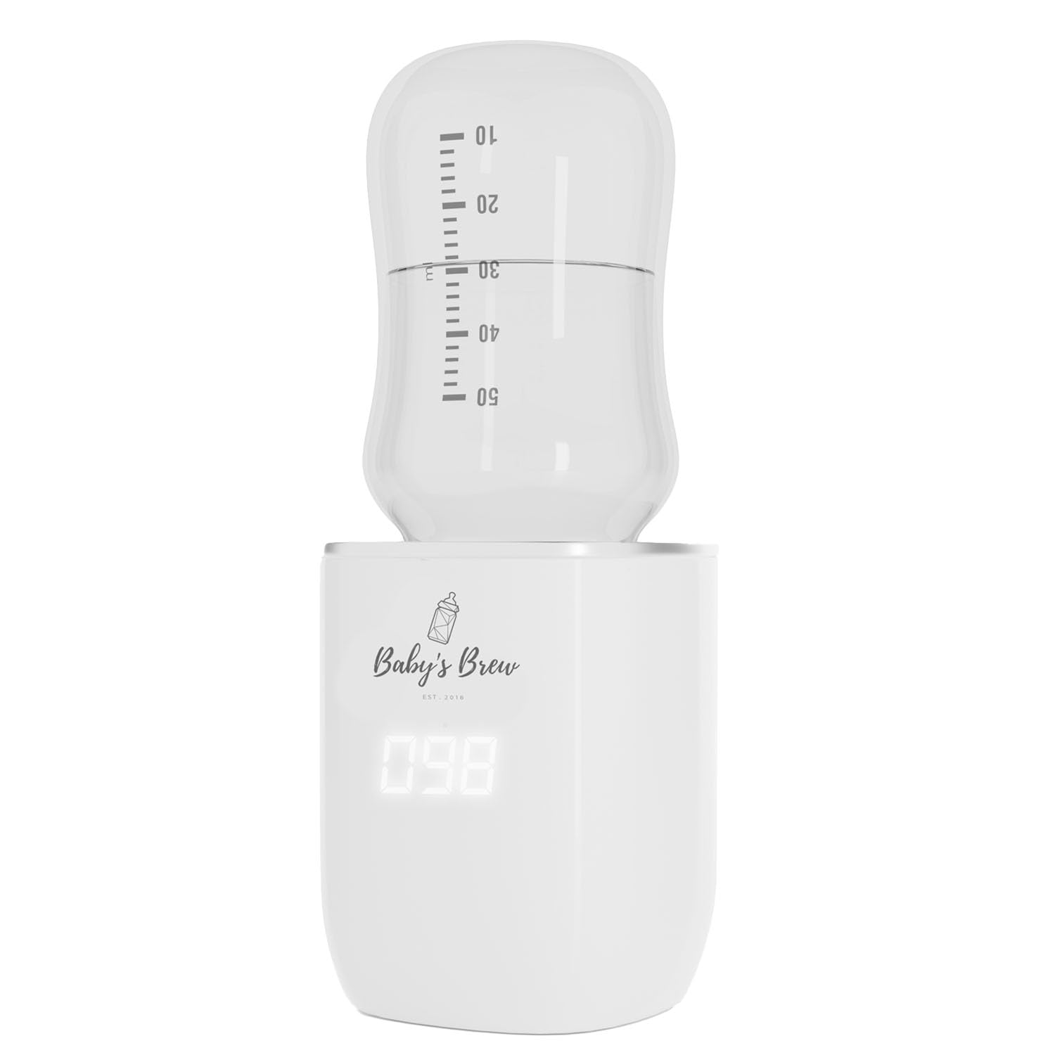 Baby's Brew Portable Bottle Warmer Pro - Milk Warmers for Breastmilk or Formula, Leak-Proof Design, Travel-Friendly, Cordless, Battery-Powered, 8-12 Hour Battery Life, Warmer Only
