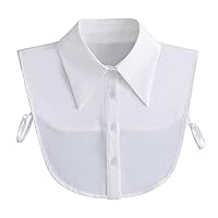 Fake Collar Detachable Half Shirt Blouse False Collar Academic Style Design for Women Girls