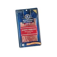 Jamon Serrano Sliced 3 oz - 15 months aged dry cured ham - Spanish Gourmet Delicatessen - SPAIN