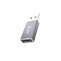 USB C Female to USB Male Adapter, Type C to USB Converter, Supports USB 3.2 Speeds (10Gbps) on Both Sides, 60W Fast Charging/Data Transfer, Compatible with Apple/iPhone/Car/Samsung
