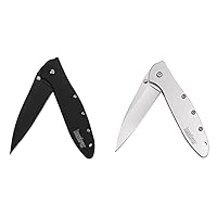 Kershaw Leek, Black Folding Knife (1660CKT); 3 OZ. & Leek Pocket Knife (1660) 3-In. Sandvik 14C28N Blade and Stainless Steel Handle, Best Buy from Outdoor Gear Lab Includes Frame Lock, 3 oz.