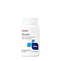 GNC Niacin 250 mg - 100 Vegetarian Tablets (100 Servings)