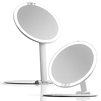 Fancii Rechargeable Travel Makeup Mirror with LED Light, 8