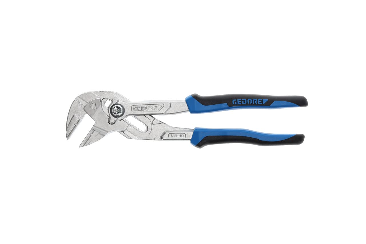 GEDORE 3066061 10-Inch Plier Wrench - Slide Mechanism with Secure Lock -  Tempered Steel - High Lever Ratio - Multi-Use and Durable - Professional