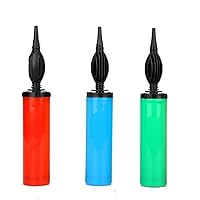 3 PACK Balloon Pump Hand Held Inflator Air Pump for Balloons Double-Way Dual Action Sturdy Handheld Balloon Inflator Pump Air Intake Portable Manual Inflator for Balls,Party Decorations,Floats