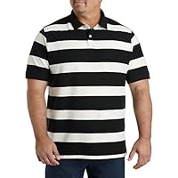 Harbor Bay by DXL Men's Big and Tall Striped Polo Shirt