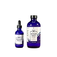 Methylene Blue, 1% USP (Pharmaceutical) Grade: 50 mL Bottle with 8 oz Refill Twin Pack Glass: 3rd Party Tested