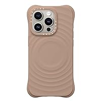 CASETiFY Ripple iPhone 15 Pro Case [ 2X Military Grade Drop Tested/Wave Textured/Compatible with Magsafe ] - Latte