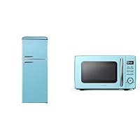 Galanz Retro Refrigerator and Microwave Oven Bundle